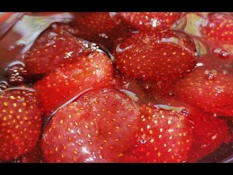 Видео: #ելակի մուրաբա ամբողջական հատիկներով ևկոնյակով #клубничноеваренье пятиминутка #strawberry jam recipe