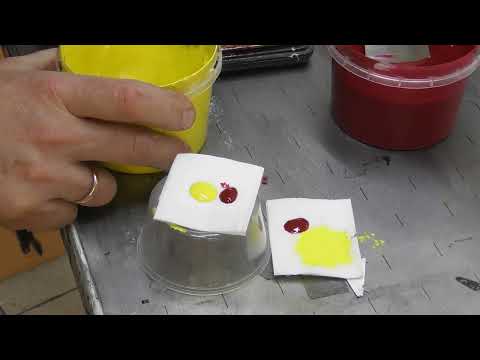 Видео: Краска для шелкографии с загустителем
