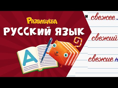 Видео: Развлечёба. Русский язык. Про прилагательные