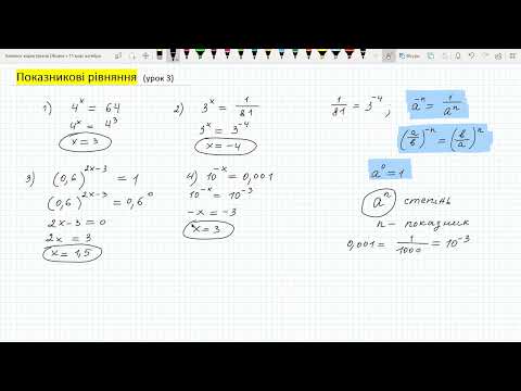 Видео: Показникові рівняння (урок 2)
