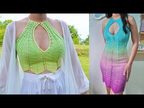 Видео: Урок по вязанию платья крючком Claribelle