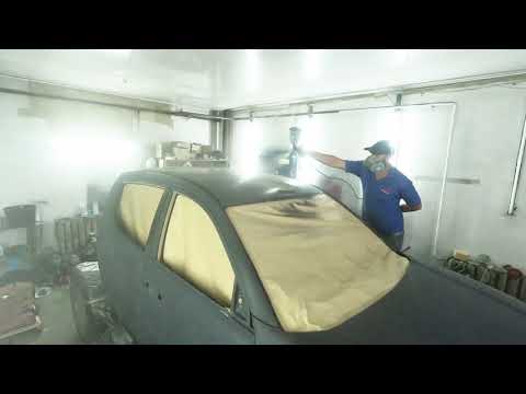 Видео: Покраска Mitsubishi L200  / Мицубиси Л200 4х4 / частичная сборка -Ч1