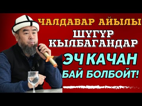 Видео: ЧАЛДАВАР АЙЫЛЫ: ШҮГҮР КЫЛБАГАНДАР ЭЧ КАЧАН БАЙ БОЛБОЙТ!