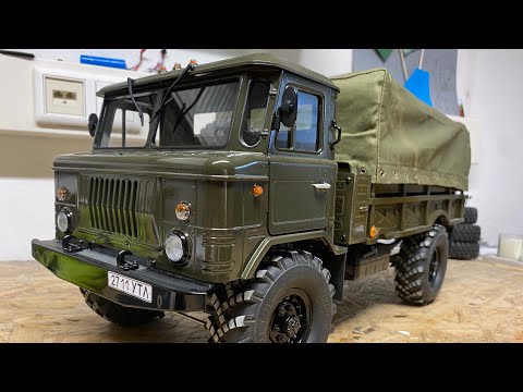 Видео: Cross Rc gc4 Газ 66 1:10 установил звуковой модуль😎 и тент Gaz 66 часть 6