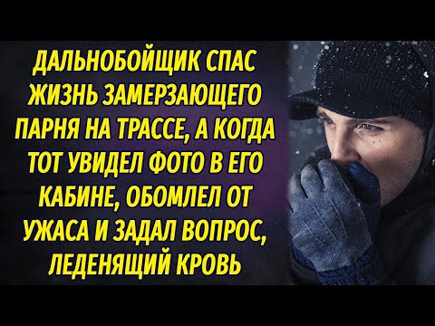 Видео: Спас жизнь замерзающего в лютый мороз парня на трассе, а когда тот увидел фото в кабине, обомлел