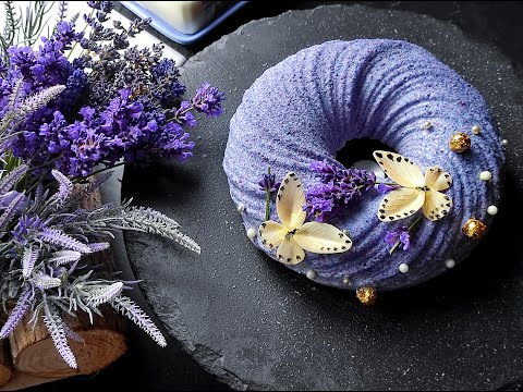 Видео: ЛАВАНДОВО- МУССОВЫЙ ТОРТ. Нежнейший с необычным вкусом десерт.