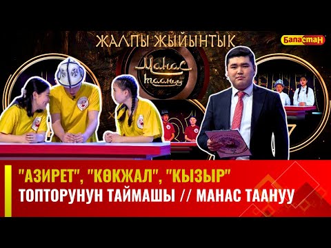 Видео: "Азирет", "Көкжал", "Кызыр" топторунун таймашы // МАНАС ТААНУУ // 2024