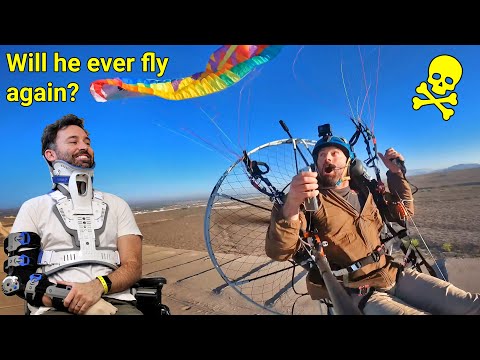 Видео: Расследование почти фатальной аварии парамотора Энтони Веллы!