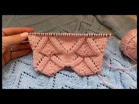 Видео: Красивый ажурный узор спицами
