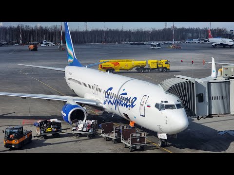 Видео: Boeing 737-800 а/к Якутия | Рейс Якутск - Санкт-Петербург