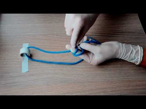 Видео: 2 fingers surgical knot / хирургический узел 2-мя пальцами, 1080р!