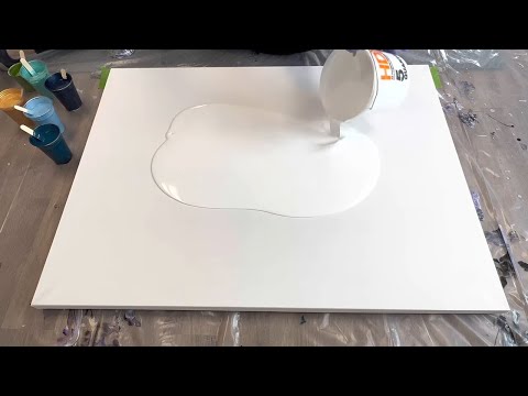 Видео: Надо было взять больше! Заливка в открытую чашку — негативное пространство — жидкая живопись #big...