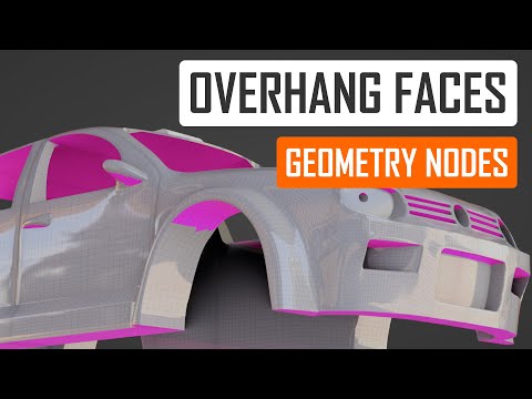 Видео: Нависающие грани в узлах геометрии — учебник Blender на английском языке