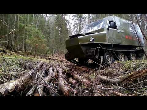 Видео: Вездеход по весеннему бездорожью