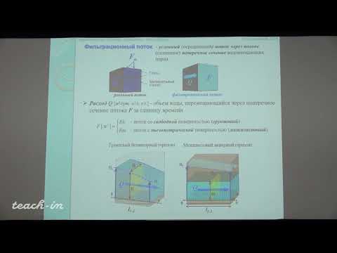 Видео: Гриневский С.О. - Гидрогеология. Часть 1 - 9. Закон Дарси