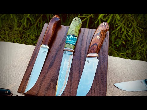 Видео: Обзор ярких ножей, под любые задачи! От мастерской Град Горький!