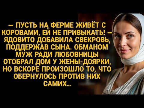 Видео: Муж отобрал дом у жены-доярки ради любовницы, но всё обернулось против него самого...