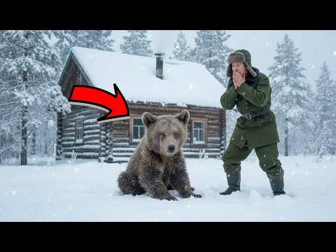 Видео: Худой медвежонок сидел у избы 3 дня в метель. Когда егерь впустил его — ПРОИЗОШЛО ЧУДО!