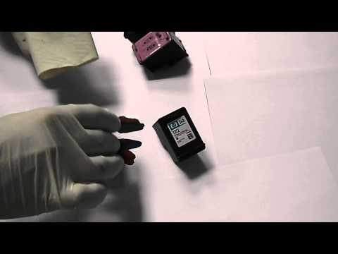 Видео: Заправка картриджей HP 122 (CH562HE, CH561HE) для Deskjet 1050, 2050