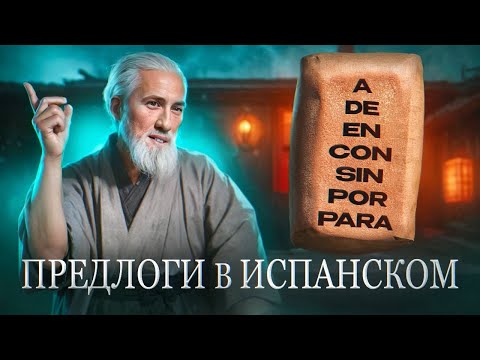 Видео: Основные предлоги в ИСПАНСКОМ | Por | Para | Sin | Con | De | En | A