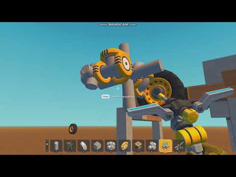 Видео: Scrap Mechanic: Поворотный механизм на поршневом двигателе
