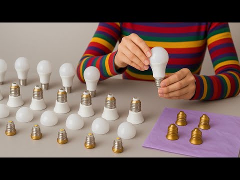 Видео: 😍 ПОТРЯСАЮЩЕ! Посмотрите, что я сделал со старыми лампочками!