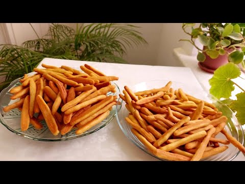 Видео: Соленые палочки, хит нашего детства! И хрустящие и мягкие.