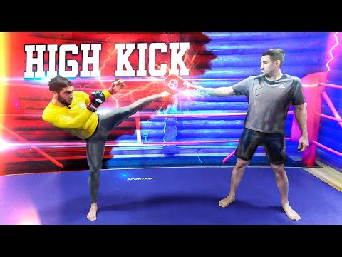 Видео: Как научиться бить хай кик / Удар ногой в голову / Защита от хай кика