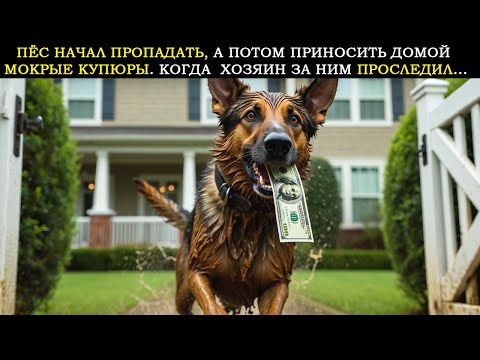 Видео: Пес Начал Пропадать, а Потом Приносить Домой Мокрые Купюры. Когда Хозяин Решил За Ним Проследить...