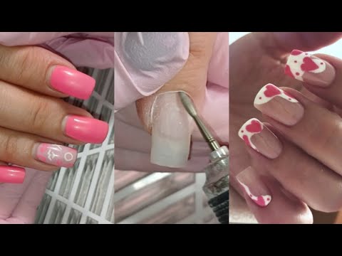 Видео: Укріплення гелем. Малюнок гель-лаками. Відео без прискорення. Ukrainian manicure.