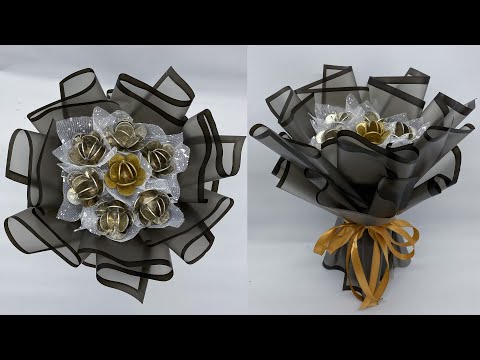 Видео: Как сделать малобюджетный букет из монет | Инструкция по изготовлению букета из монет и денег в форм