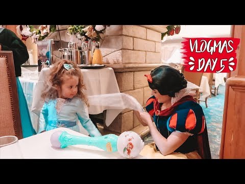 Видео: ЗАКУСКА С ПРИНЦЕСИ В ДИСНИ🎄VLOGMAS 2019, ДЕН 5