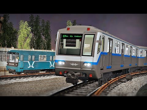 Видео: НАЗЕМНАЯ ЛИНИЯ МЕТРО! ПОЕЗДКА НА 81-717.6 И СИНХРОННЫЙ ЗАЕЗД В ДЕПО - GARRY'S MOD METROSTROI