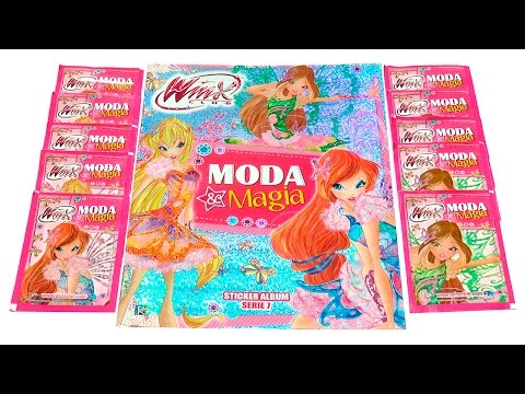Видео: Winx Club - Мода и Магия (наряды Винкс из 7 сезона) - обзор журнала с наклейками