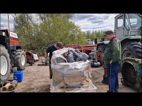 Видео: Новый двигатель в ХТЗ-т150к - RUDY ДЕРЖИСЬ! старт сева КУКУРУЗЫ. ЗА РУСЬ!