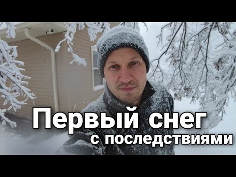 Видео: Первый снег в США / Сначало было весело...