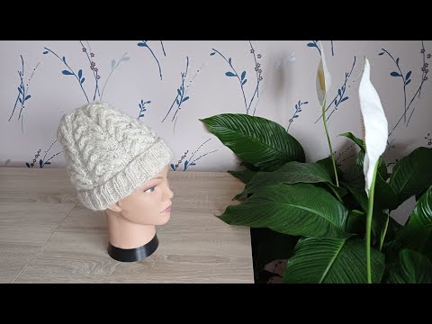 Видео: МК по шапке "Морозные узоры". Схема узора  #медведьвяжет #медведьрассказывает