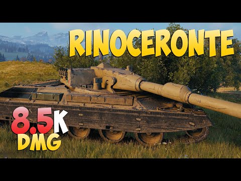 Видео: Rinoceronte - 7 Kills 8.5K DMG - Обидный мастер! - Мир Танков