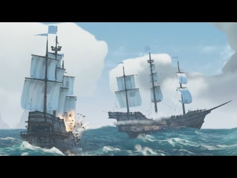 Видео: ЭПИЧНАЯ БИТВА ОГРОМНЫХ ГАЛЕОНОВ И ЗАТОНУВШИЙ КОРАБЛЬ-ПРИЗРАК - SEA OF THIEVES