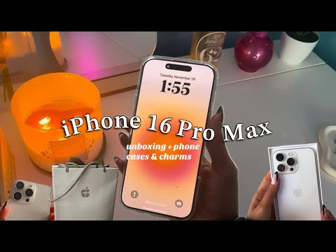 Видео: ☁️ Распаковка iPhone 16 Pro Max (белый титан)! 🫧Тест камеры, аксессуары и обзор эстетики телефона
