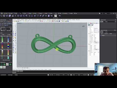 Видео: Лёгкая для моделирования 3д модель подвеска бесконечность в Matrixgold.