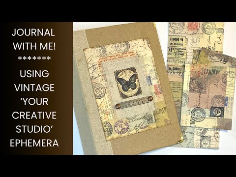 Видео: Журнал на почтовую тематику / Мастерборд / Доска для коллажа / Ваша творческая студия / Идеи для ...