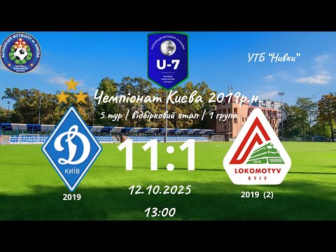 Видео: Чемпіонат Києва 2019р.н. Динамо-Локомотив-2.2 тайм.12.10.2025. #football #sports #dynamokyiv