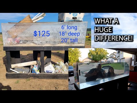 Видео: КАК ВОССТАНОВИТЬ АКРИЛОВЫЙ БАК СТОИМОСТЬЮ 125 ДОЛЛАРОВ В ОТЛИЧНОЕ СОСТОЯНИЕ.