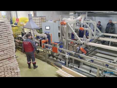 Видео: Производство деревянной двутавровой балки БДК 1