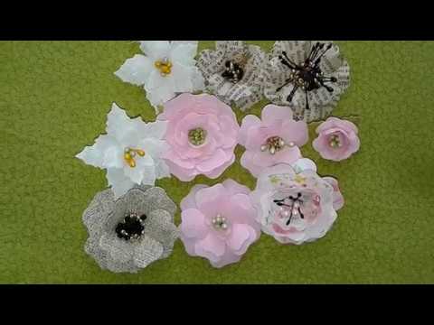 Видео: МК №7 Цветы из ткани при помощи ножей Fantasy