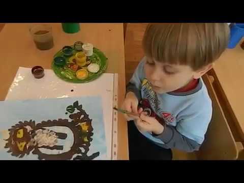 Видео: Занятие Рисование Совушка Сова средняя группа