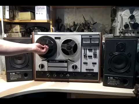 Видео: Илеть-101 с акустикой Radiotehnika S-30 reel tape rekorder ilet-101