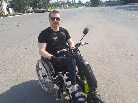 Видео: Купил Электрический привод Sunny для инвалидной коляски.