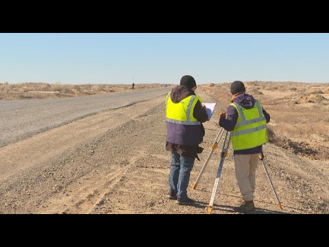 Видео: Автотрассу Кызылорда-Жезказган начали реставрировать